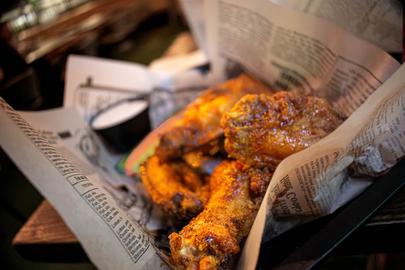 Inferno habanero wings with extreme heat sauce