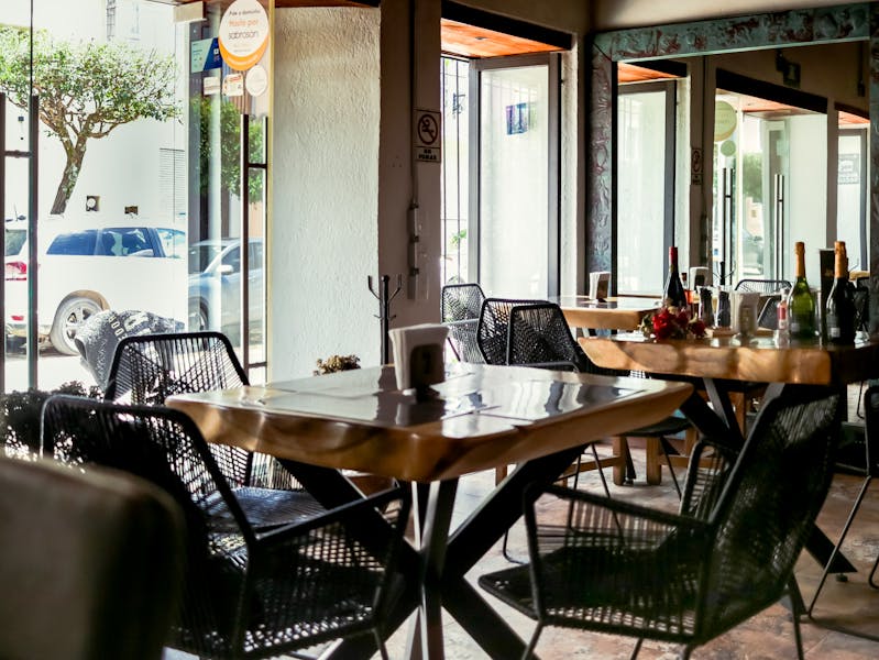 Interior dining area of East Coast Wings restaurant in New York