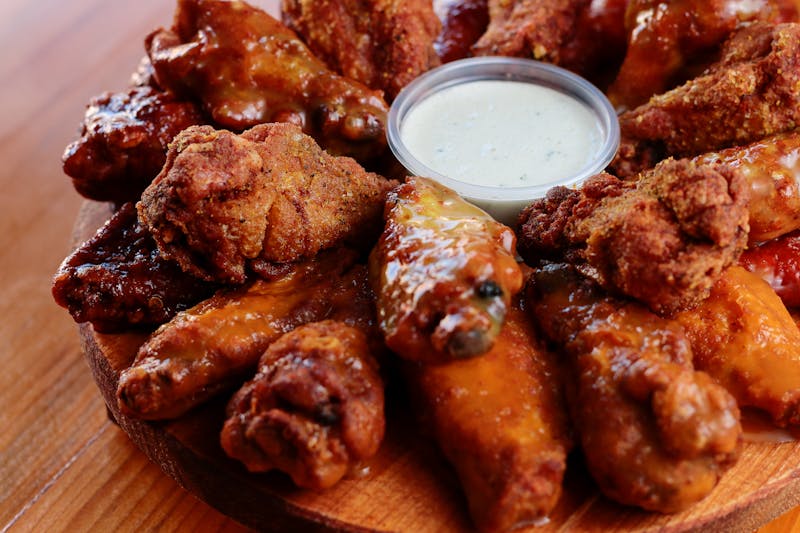 Lemon pepper wings with zesty citrus dry rub